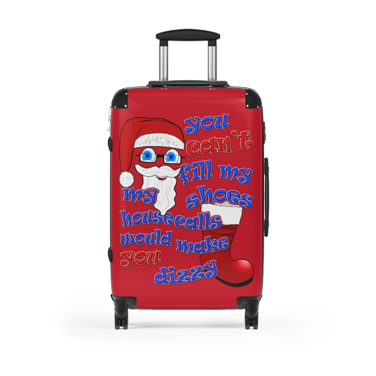 santa's shoes - Suitcase (dark red)