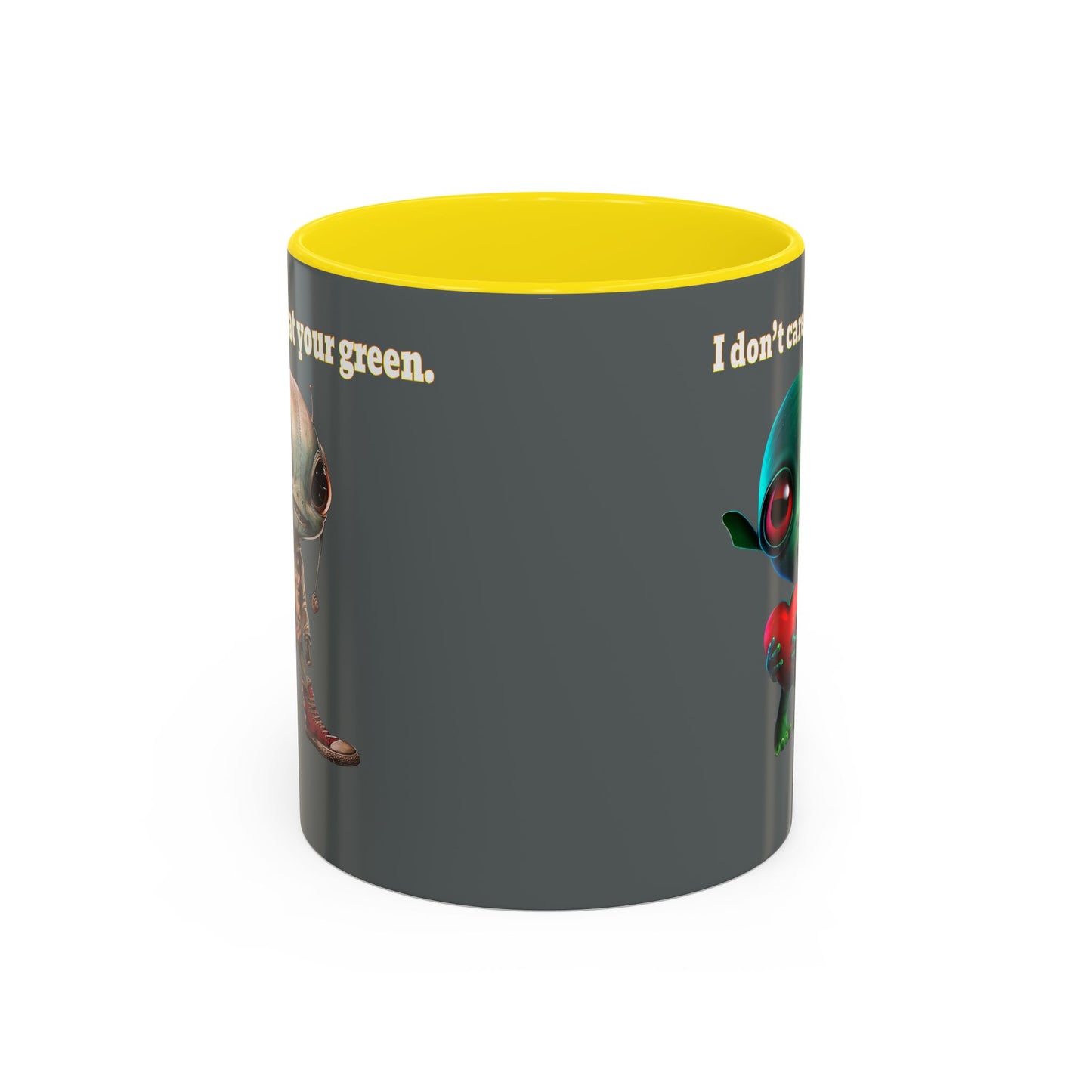 I don't care that your grey - Accent Mug (dark grey)
