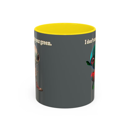 I don't care that your grey - Accent Mug (dark grey)