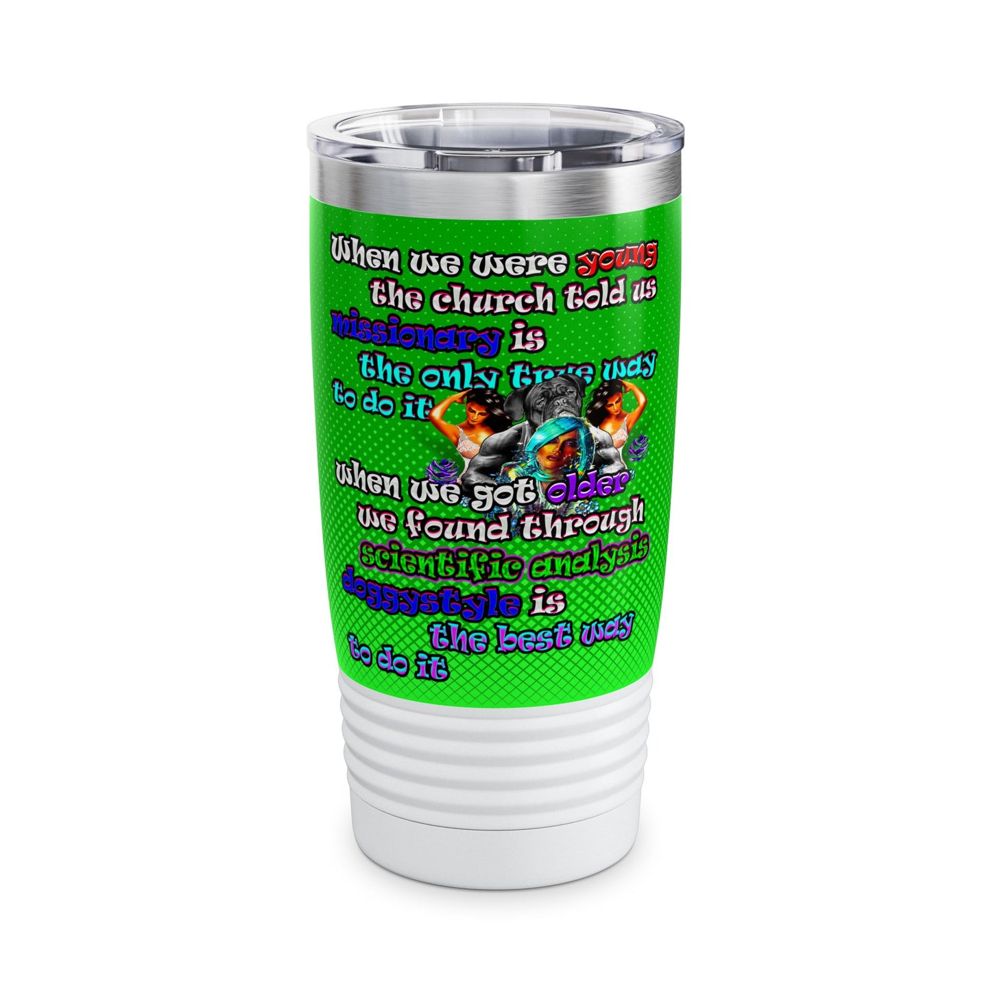doggystyle - Ringneck Tumbler, 20oz (logo green)