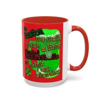 celtics logo - Accent Mug (red)