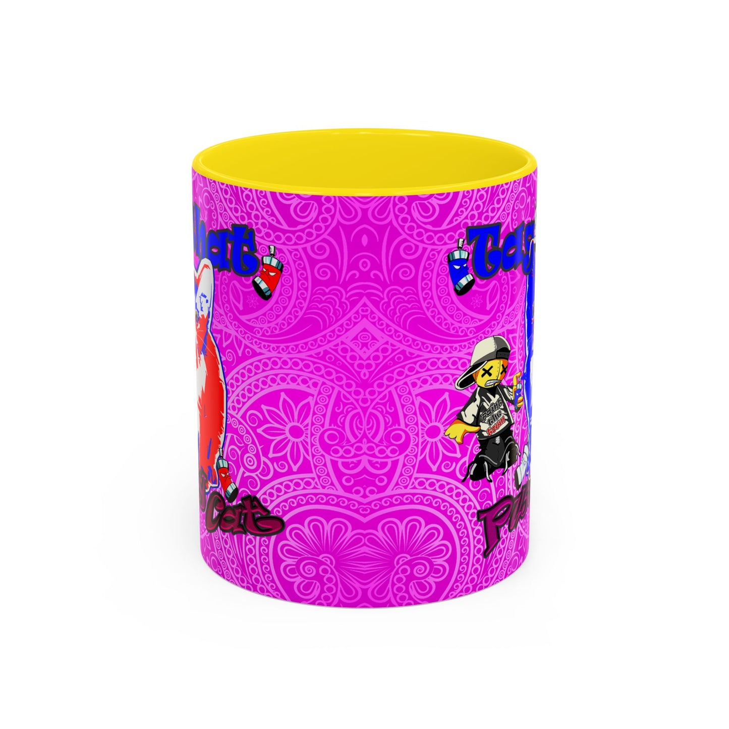 tag that - Accent Mug (pink swirl)