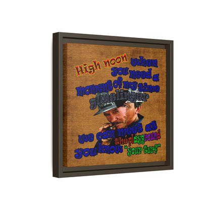 high noon - framed canvas art (brown papyrus)