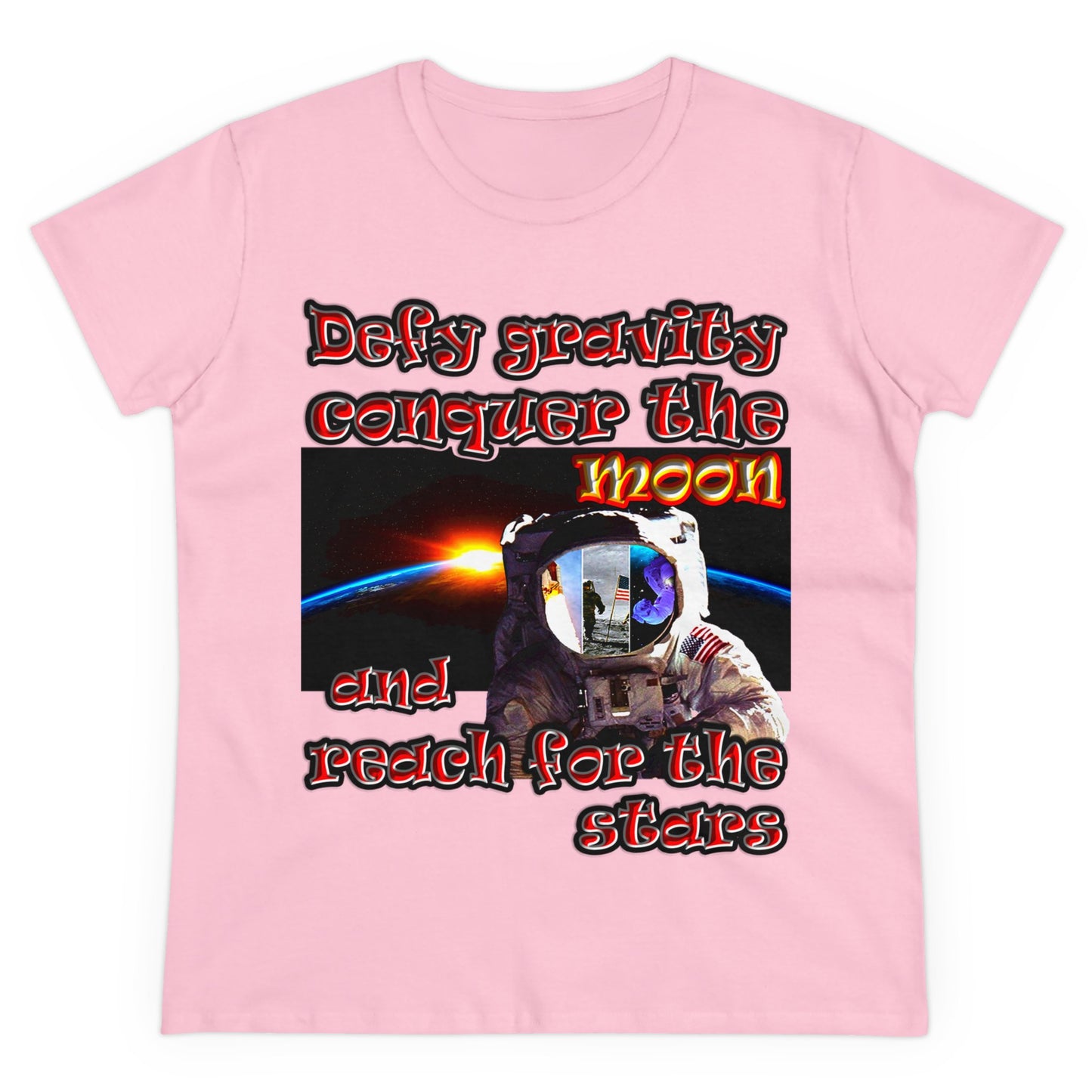 defy conquer reach - Women's Midweight Cotton Tee