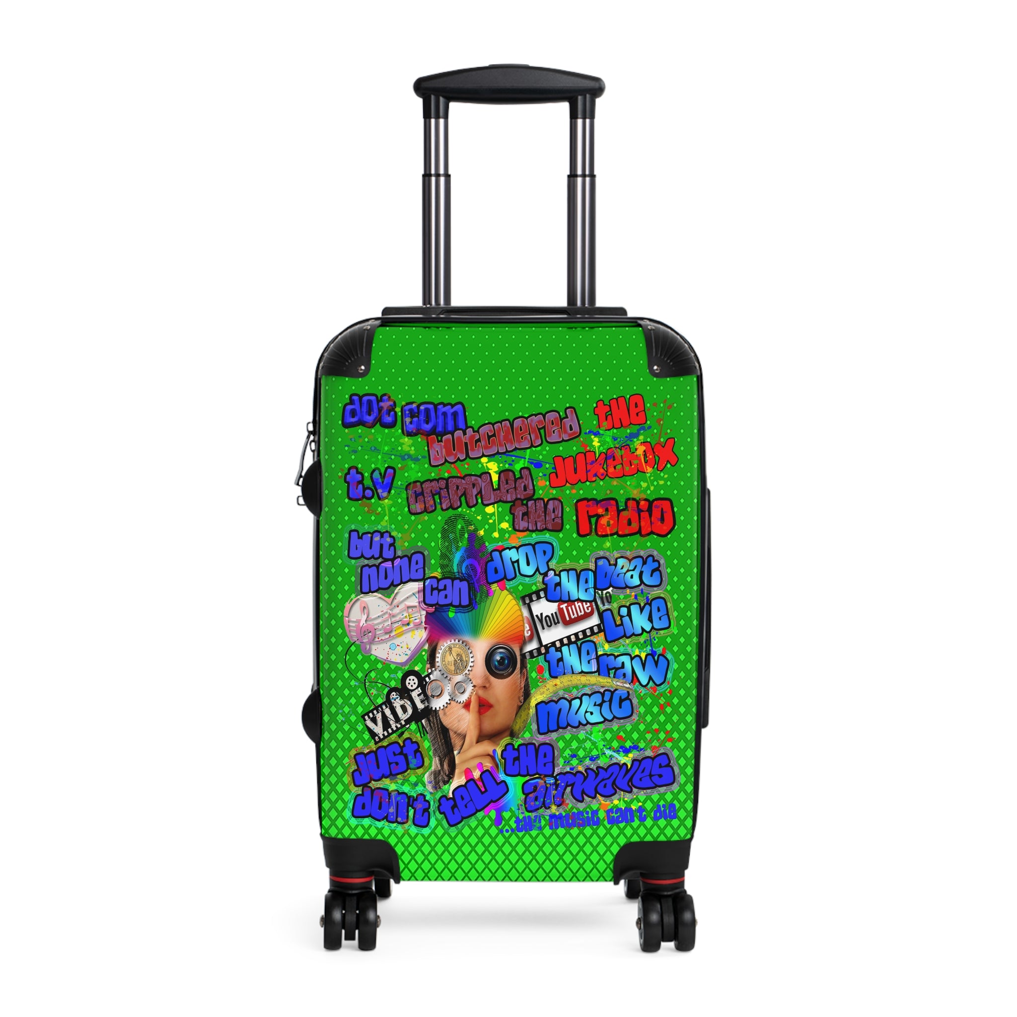 drop the beat - Suitcase (logo green)