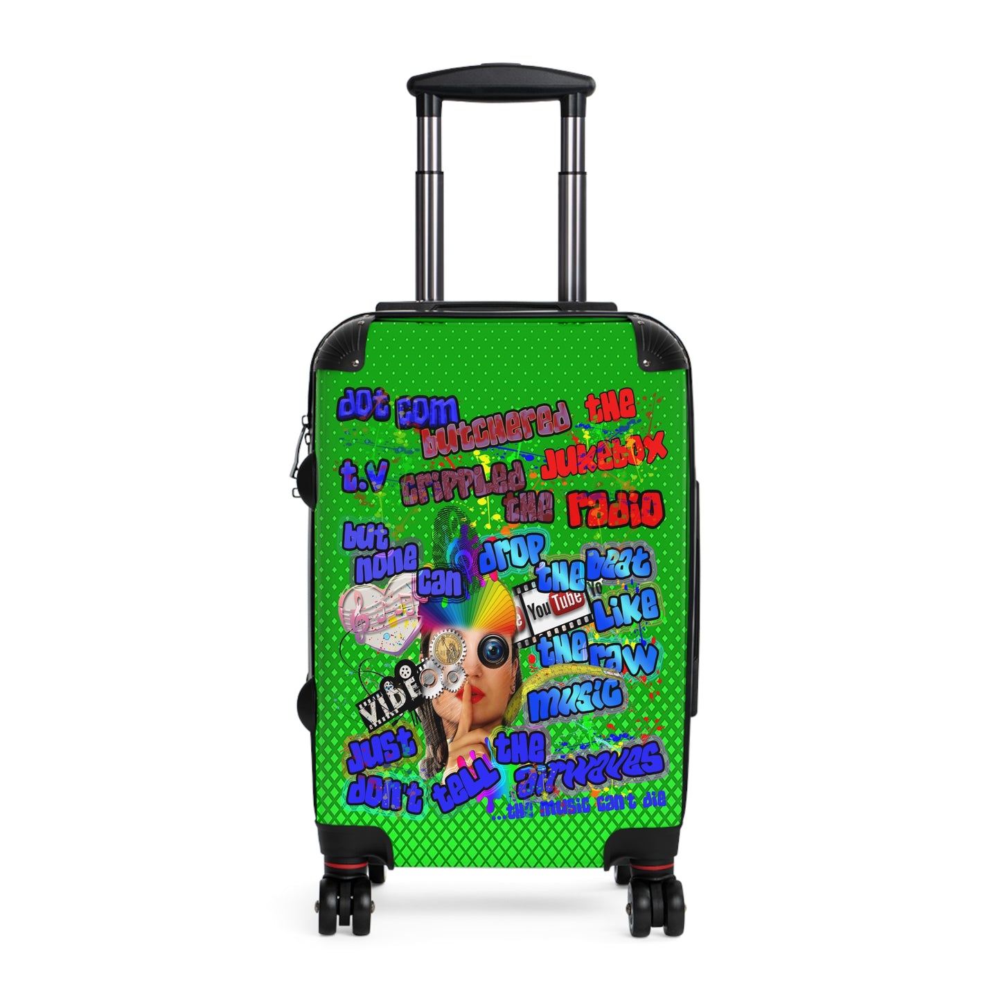 drop the beat - Suitcase (logo green)