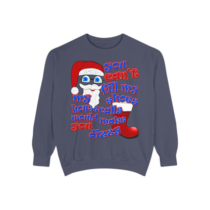 santa's shoes - Unisex Garment-Dyed Sweatshirt