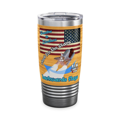 shoot for the stars - Ringneck Tumbler, 20oz (butterscotch wood finish)