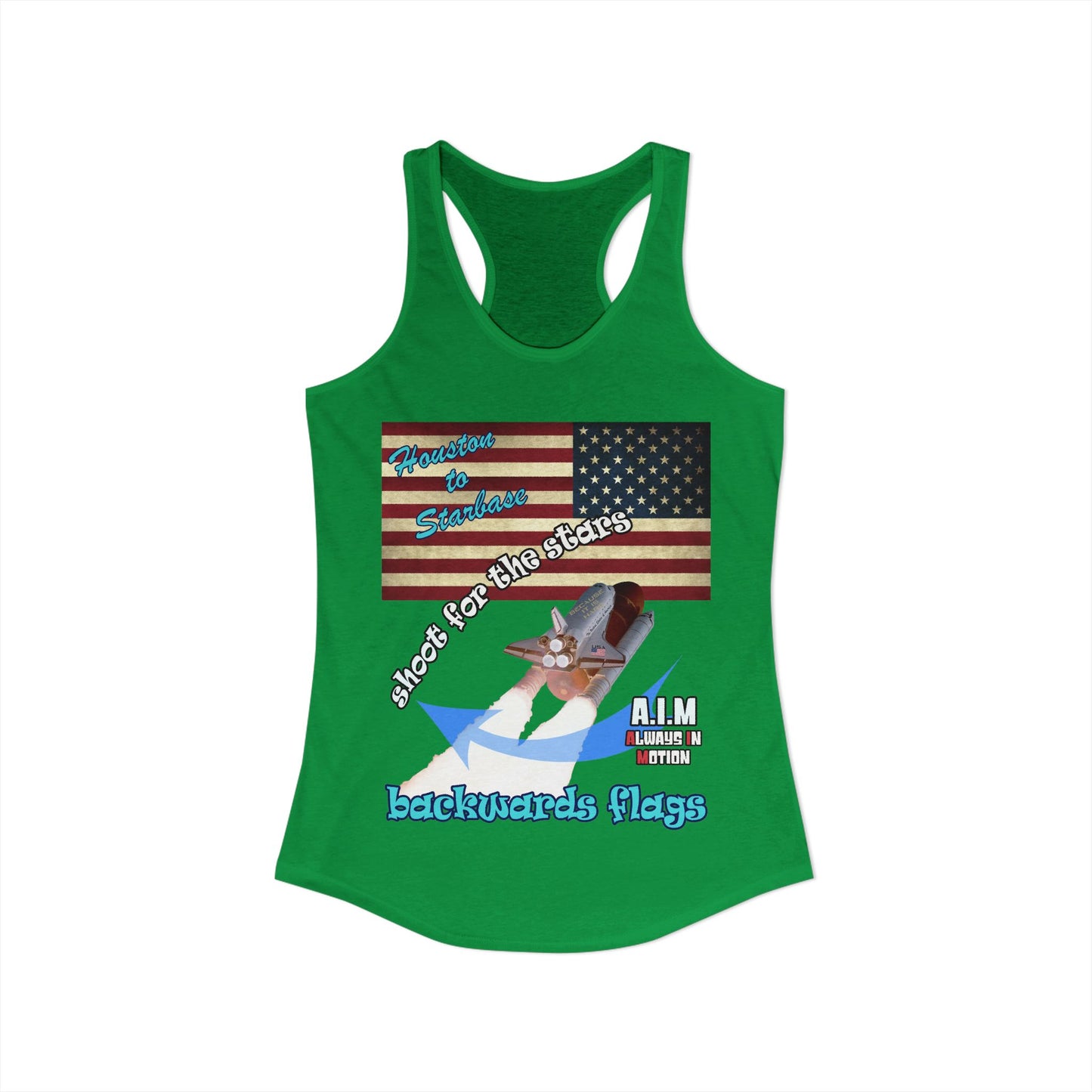 shoot for the stars - Women's Ideal Racerback Tank