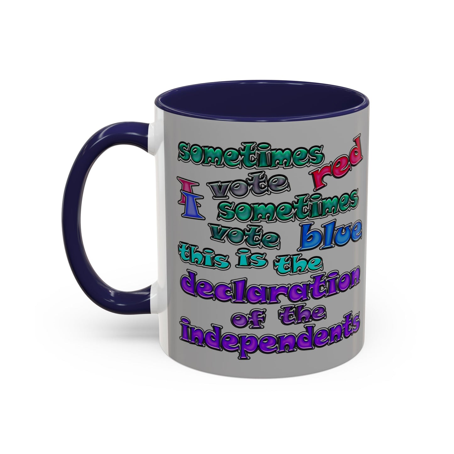 declaration of the independents - Accent Mug (light grey)