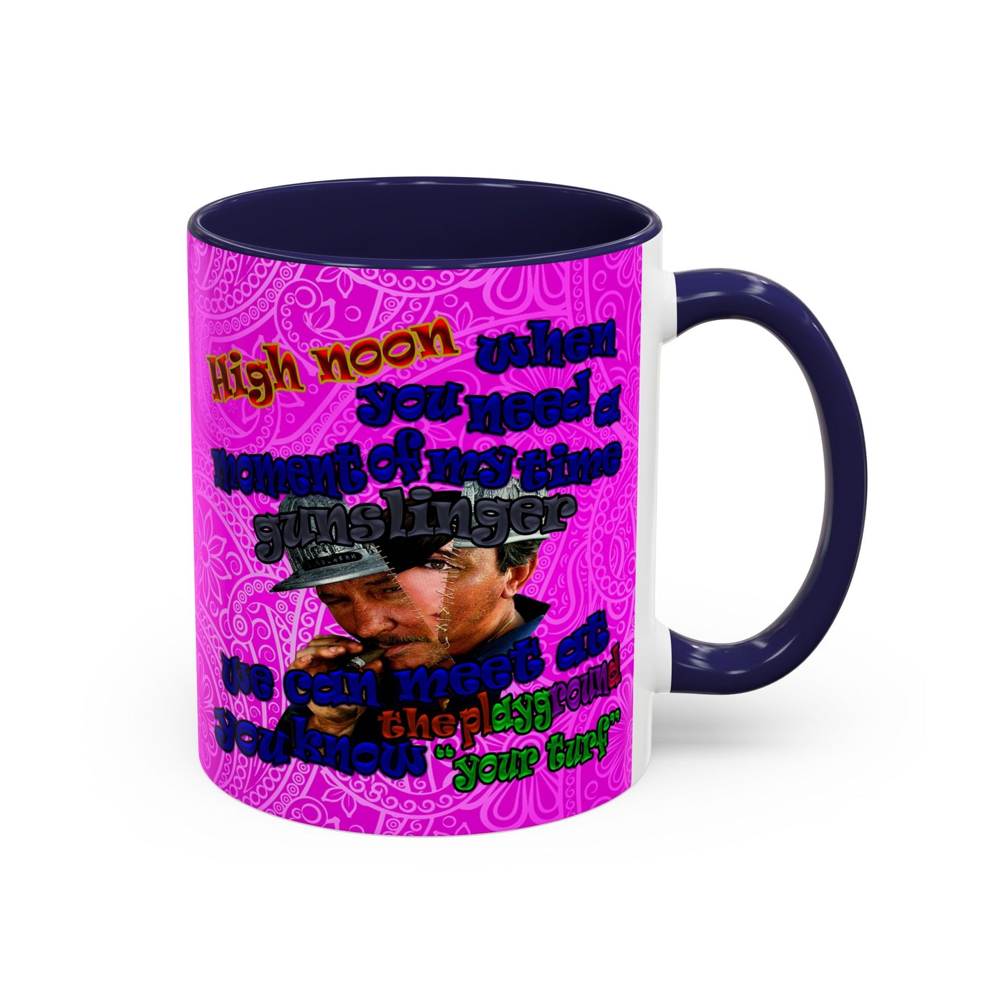 high noon - Accent Mug (pink swirl)
