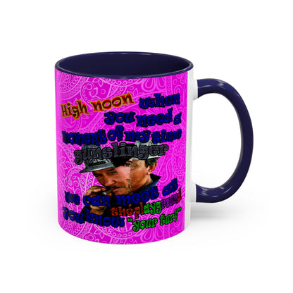 high noon - Accent Mug (pink swirl)