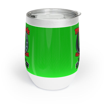 my luck - Chill Wine Tumbler (logo green)