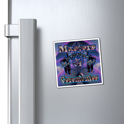 em cee squared - Magnets - (grey-pink wave)