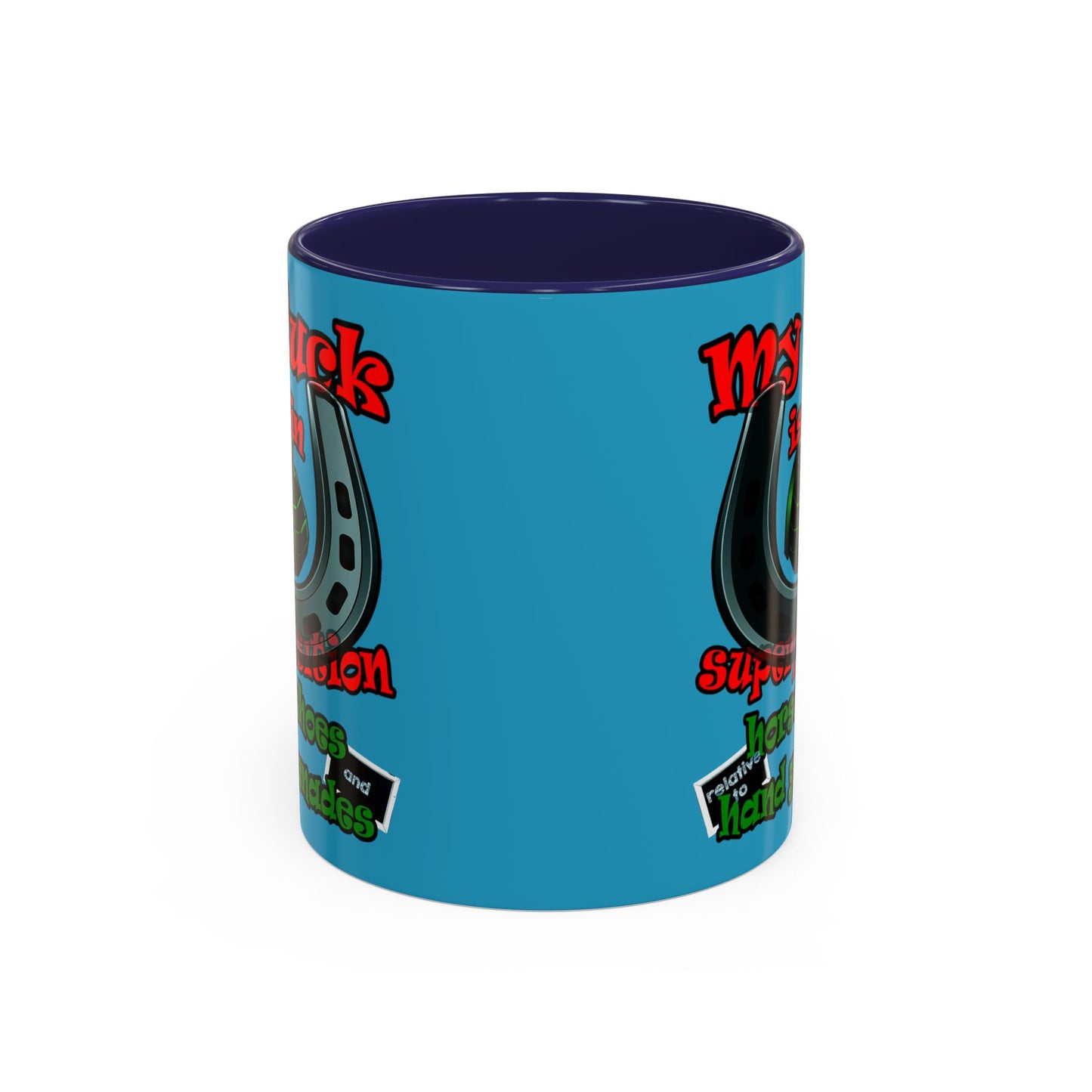 my luck - Accent Mug (turquoise)