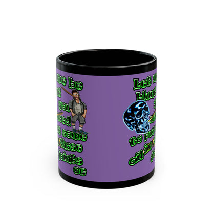 og - Black Mug (light purple)
