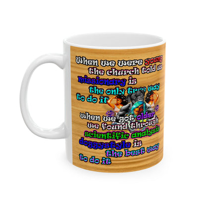 doggystyle - White Mug (butterscotch wood finish)