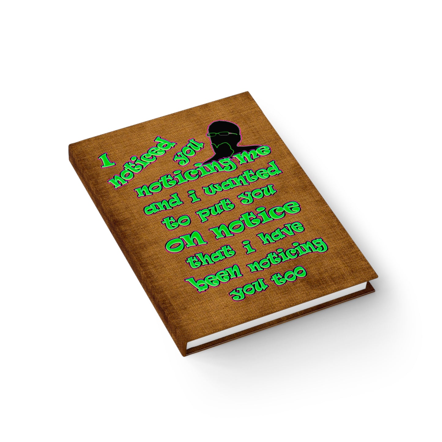 noticed you noticing - journal-lined (brown papyrus)