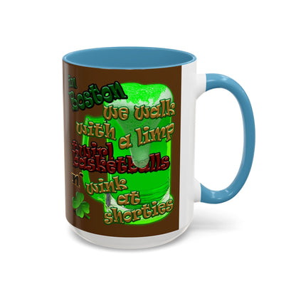 celtics logo - Accent Mug (brown)