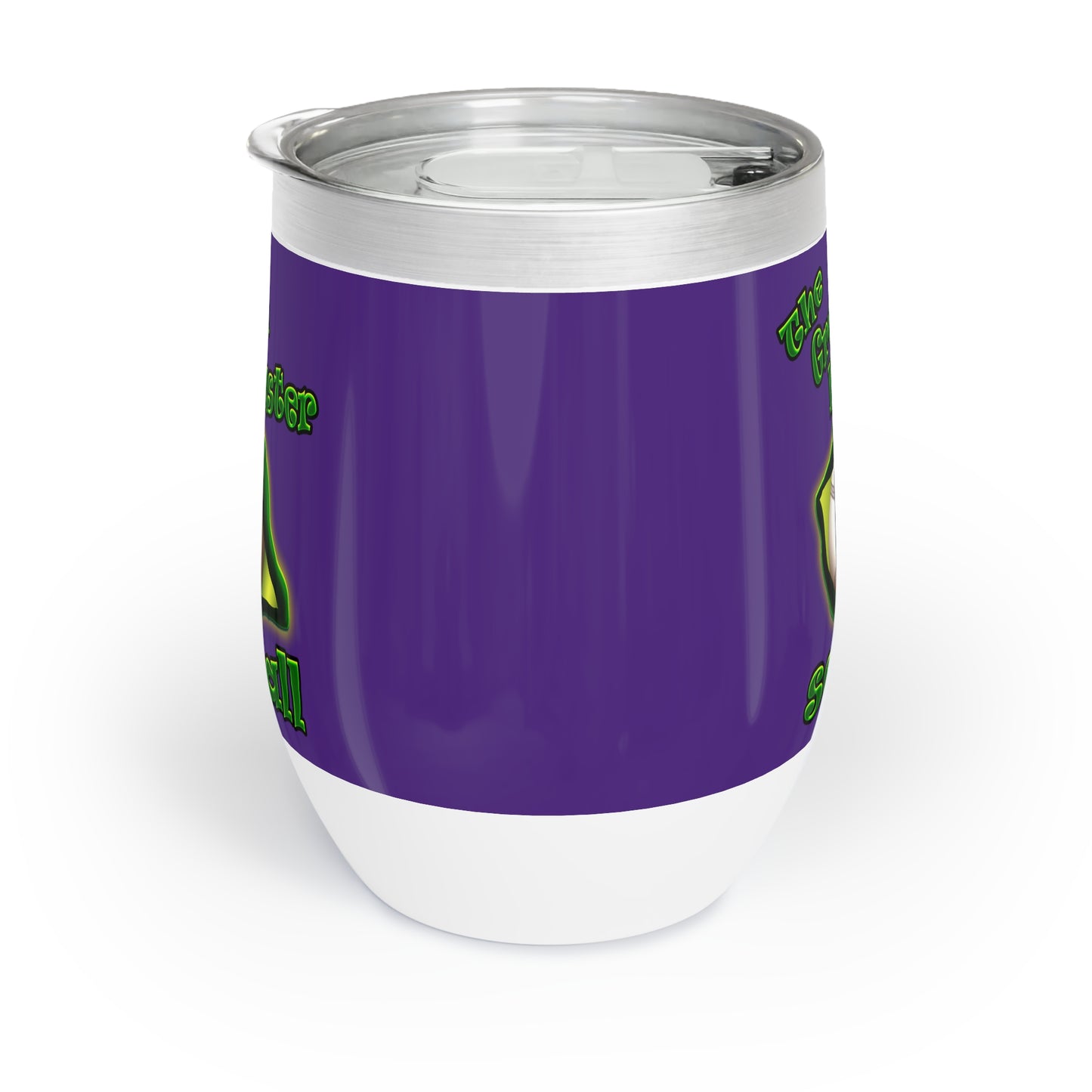green monster - Chill Wine Tumbler (purple)
