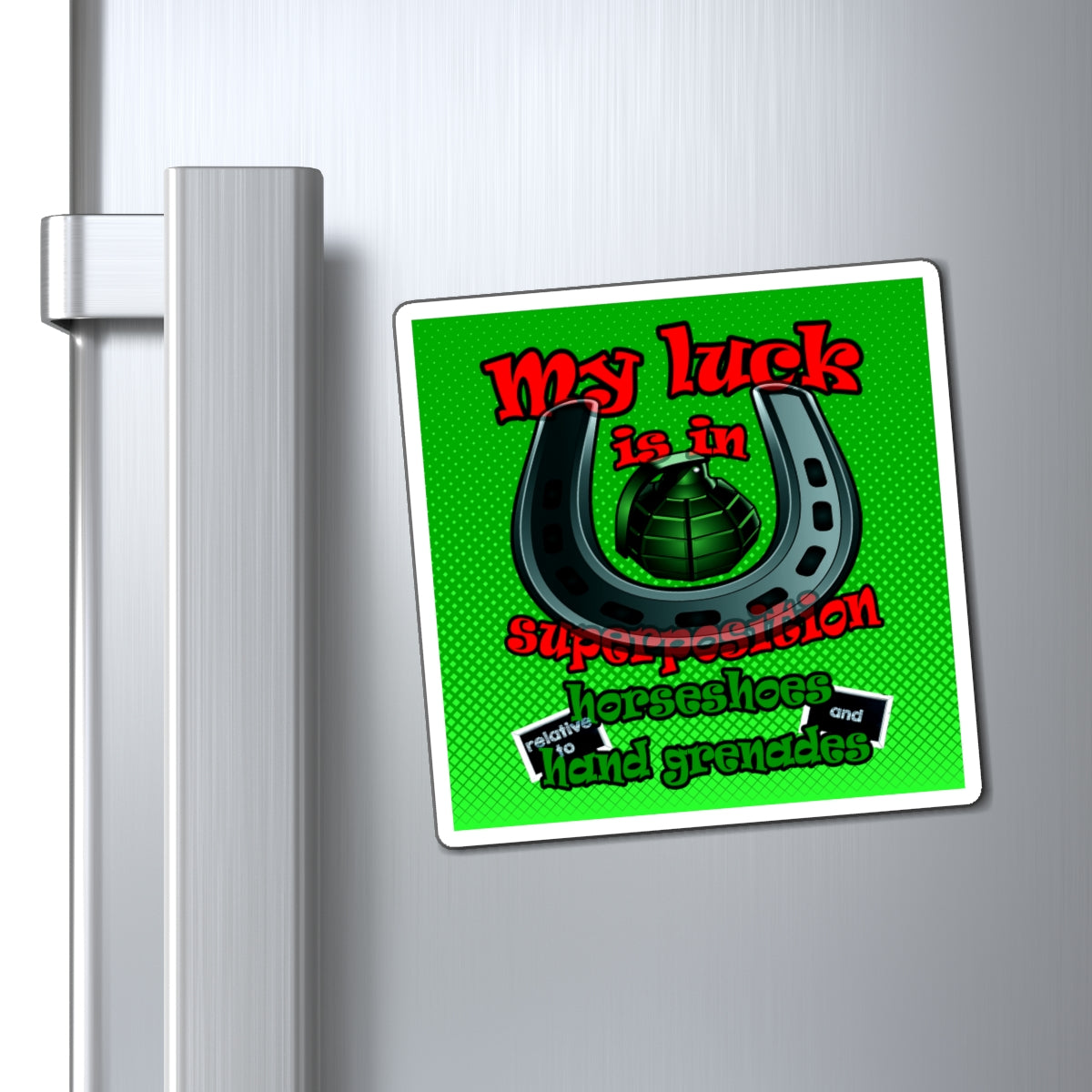 my luck - Magnets - (logo green)