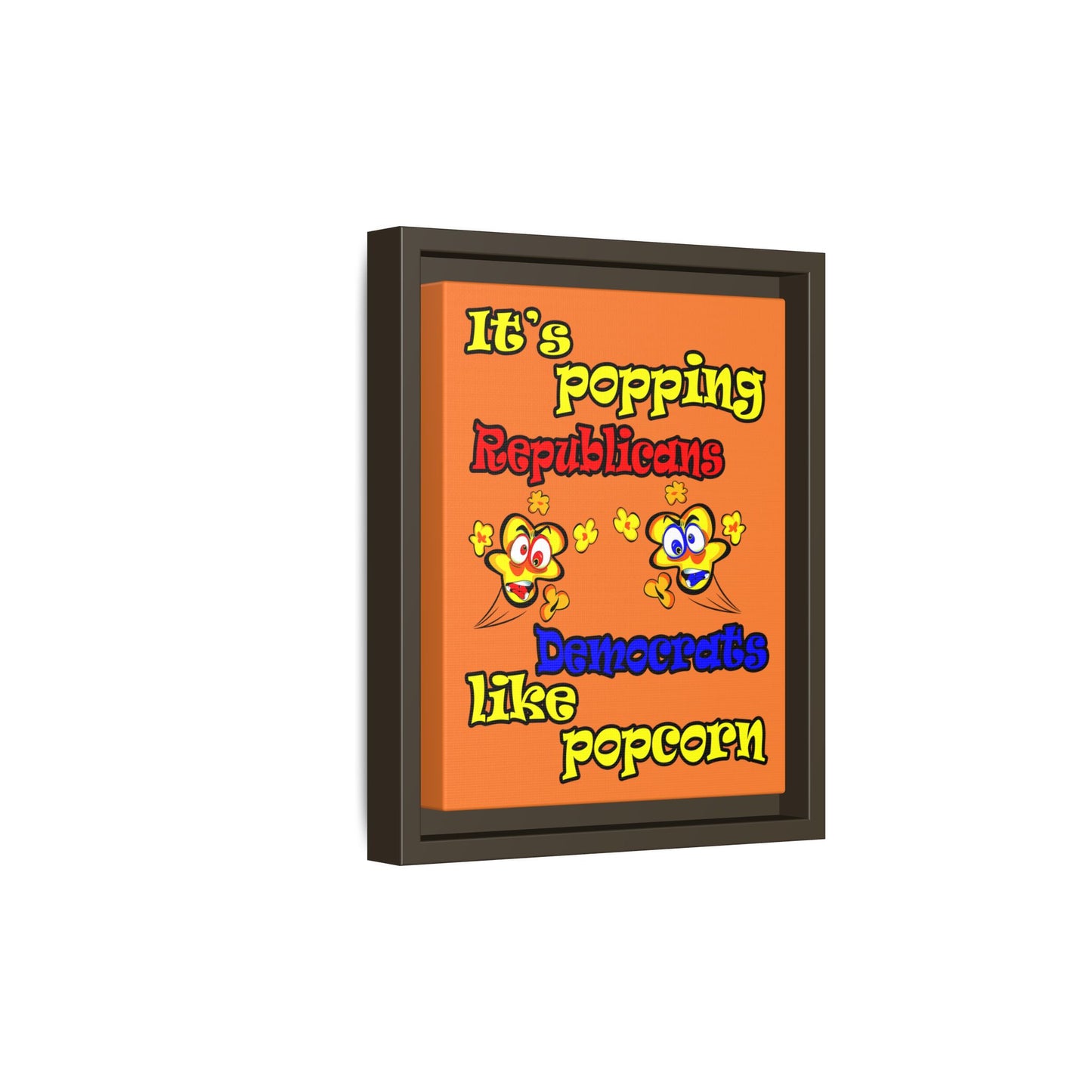 popping like popcorn - framed canvas art (crusta)