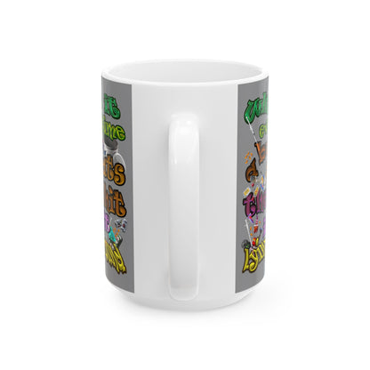 the bum's shit - White Mug (grey)