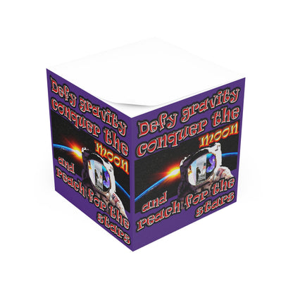 defy conquer reach - note cube (purple)