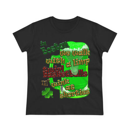 celtics logo - Women's Midweight Cotton Tee