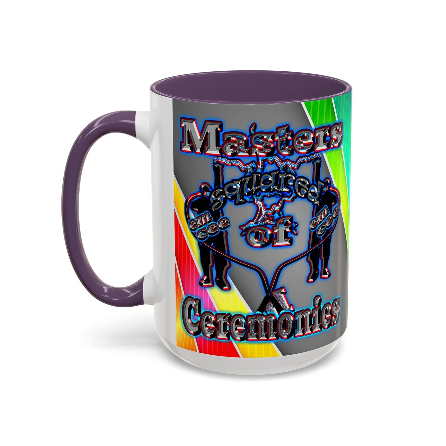 em cee squared - Accent Mug (rainbow split)