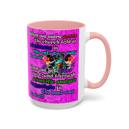 doggystyle - Accent Mug (pink swirl)