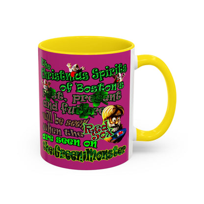 christmas spirits of boston - Accent Mug (pink)