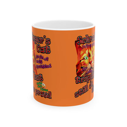 schrodinger's cat - White Mug (crusta)
