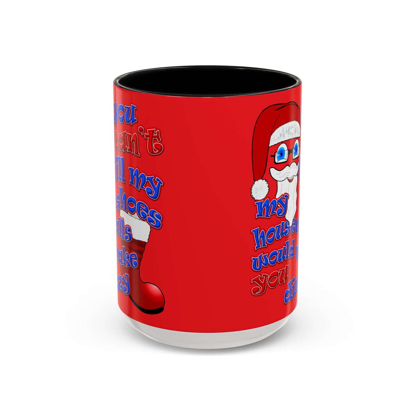 santa's shoes - Accent Mug (red)