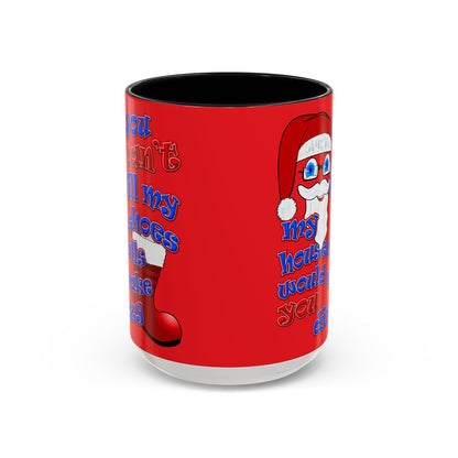 santa's shoes - Accent Mug (red)