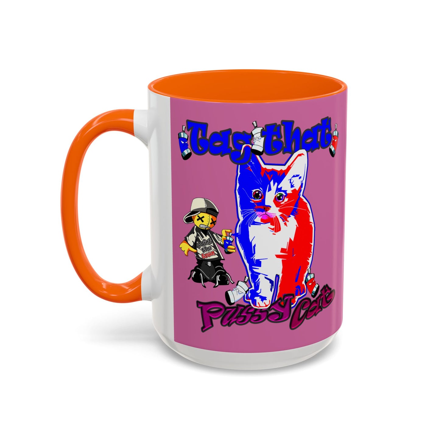 tag that - Accent Mug (light pink)