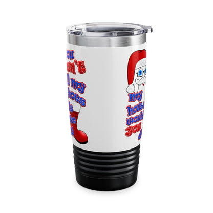santa's shoes - Ringneck Tumbler, 20oz (white)