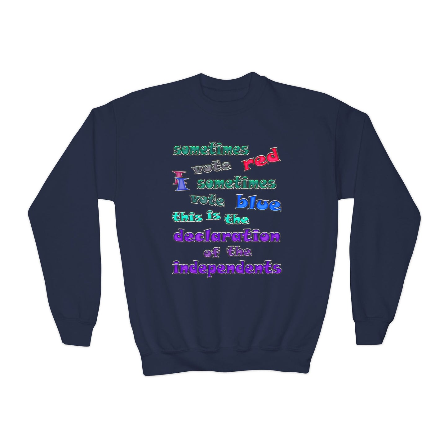 declaration of the independents - Youth Crewneck Sweatshirt