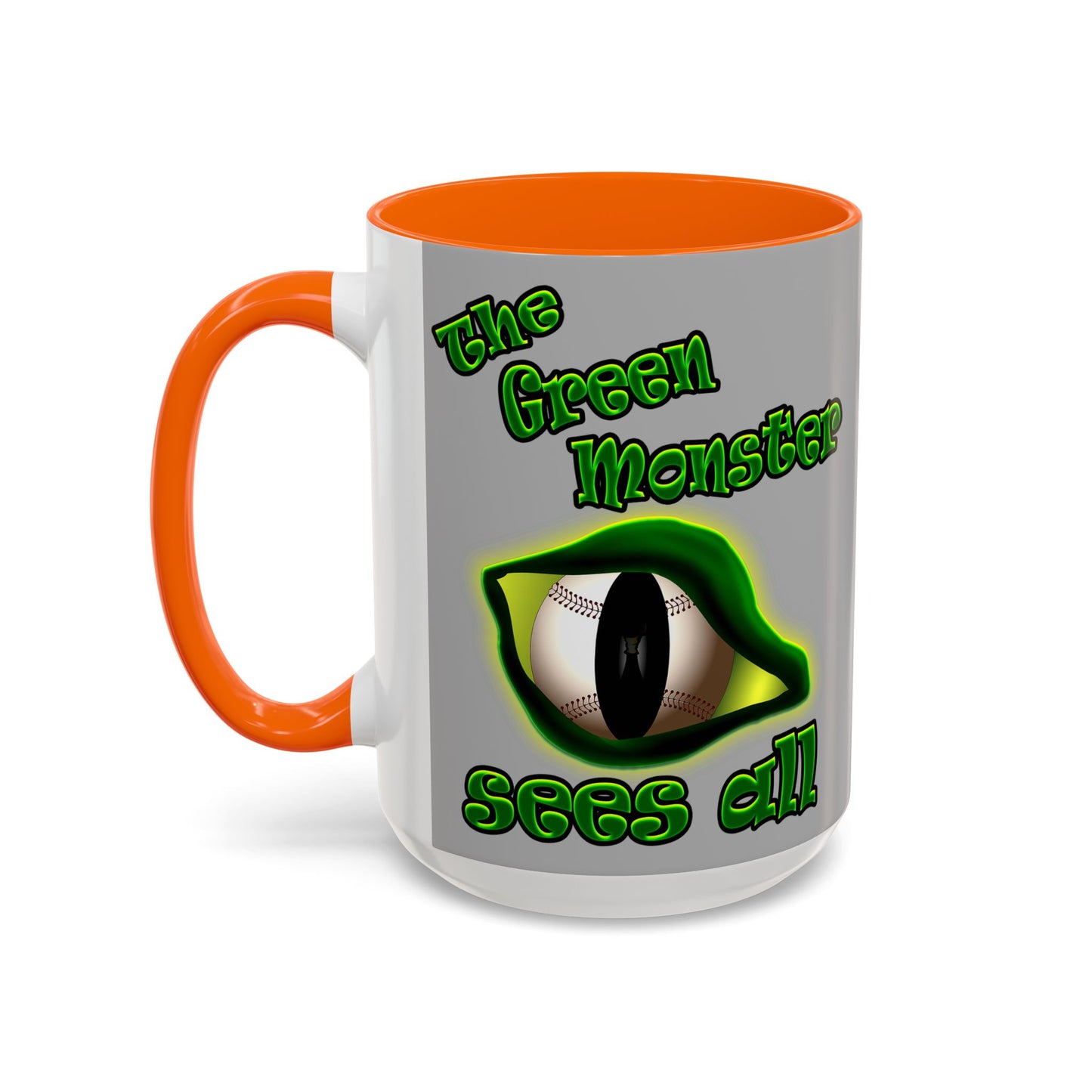 green monster - Accent Mug (light grey)