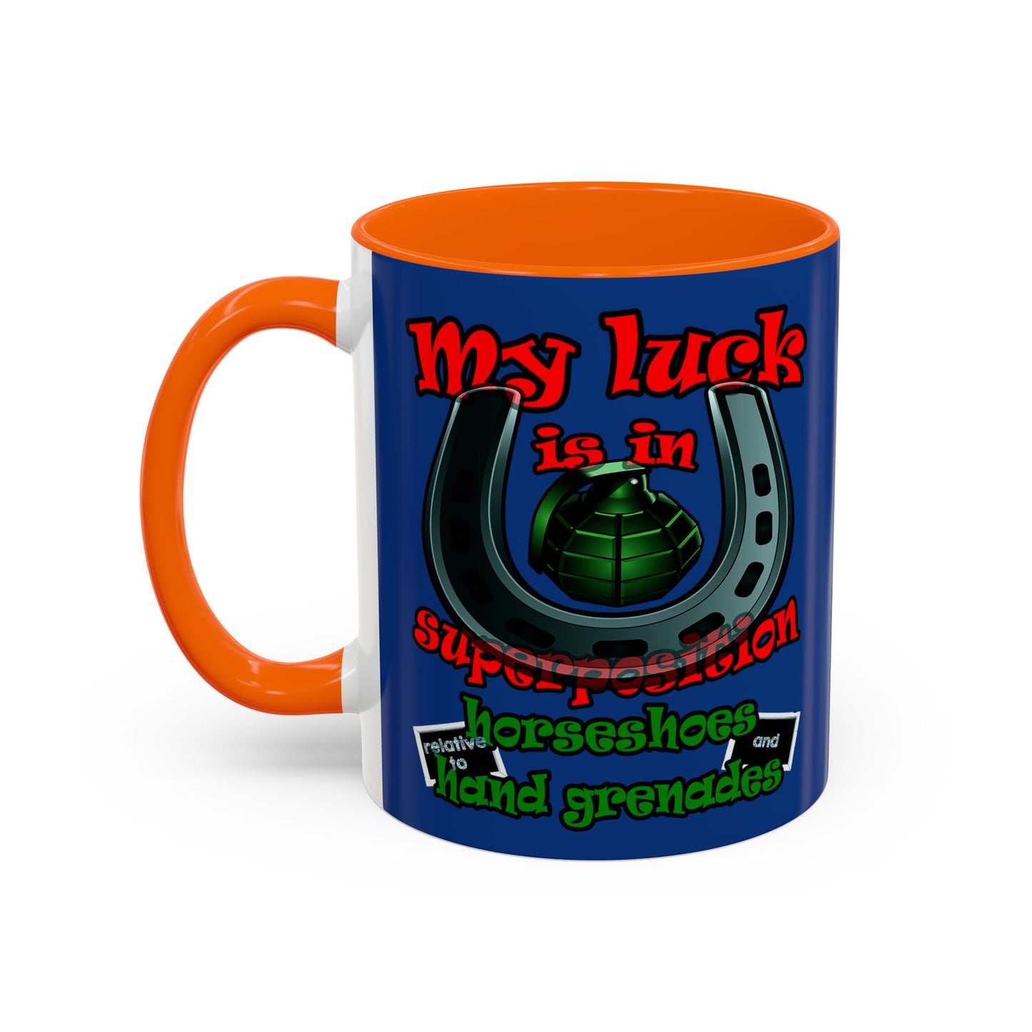 my luck - Accent Mug (dark blue)