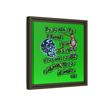 og - framed canvas art (logo green)