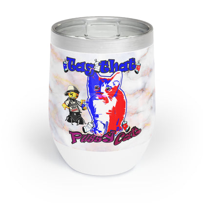 tag that - Chill Wine Tumbler (white marble)