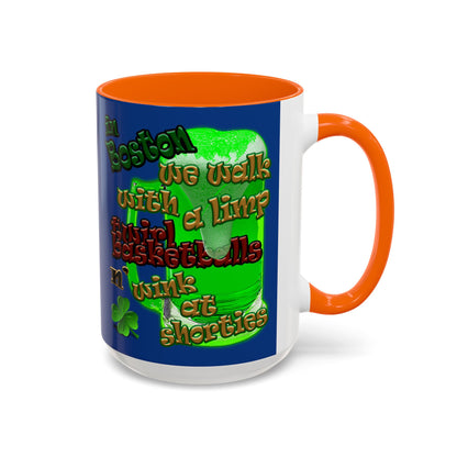 celtics logo - Accent Mug (dark blue)