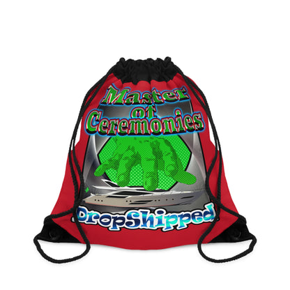 logo - Drawstring Bag (dark red)