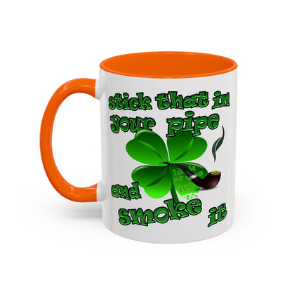 celtics logo - Accent Mug (white)