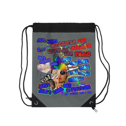 drop the beat - Drawstring Bag (dark grey)