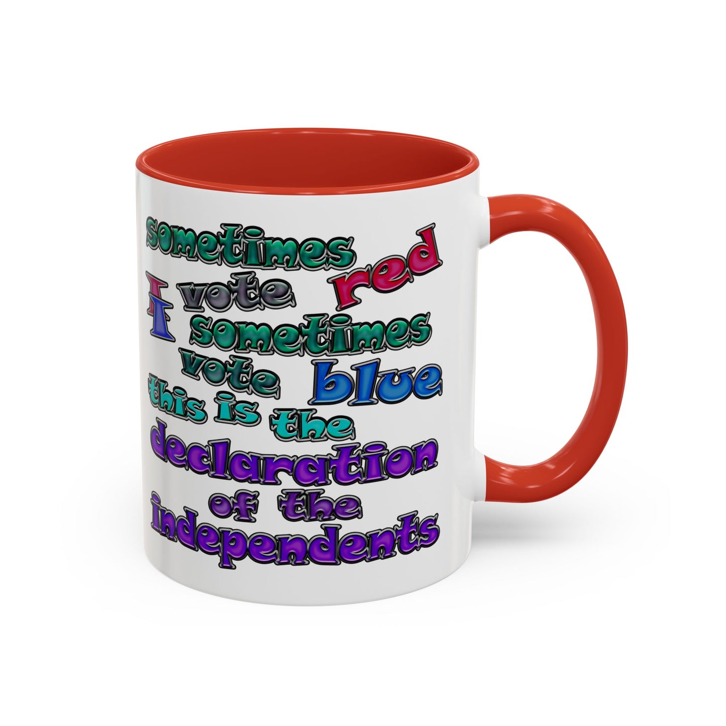 declaration of the independents - Accent Mug (white)
