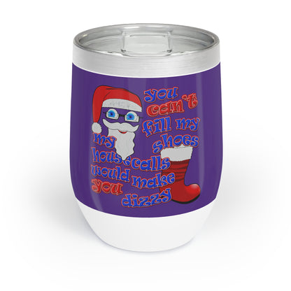 santa's shoes - Chill Wine Tumbler (purple)