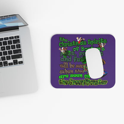christmas spirits of boston - Mouse Pad (Rectangle) (purple)
