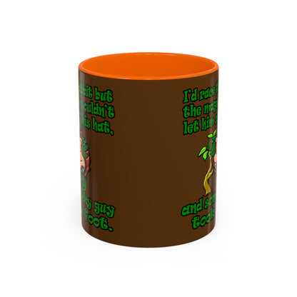 turtle race - Accent Mug (brown)